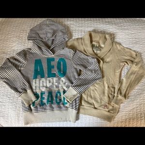 Two Sweatshirts/AE & Billabong